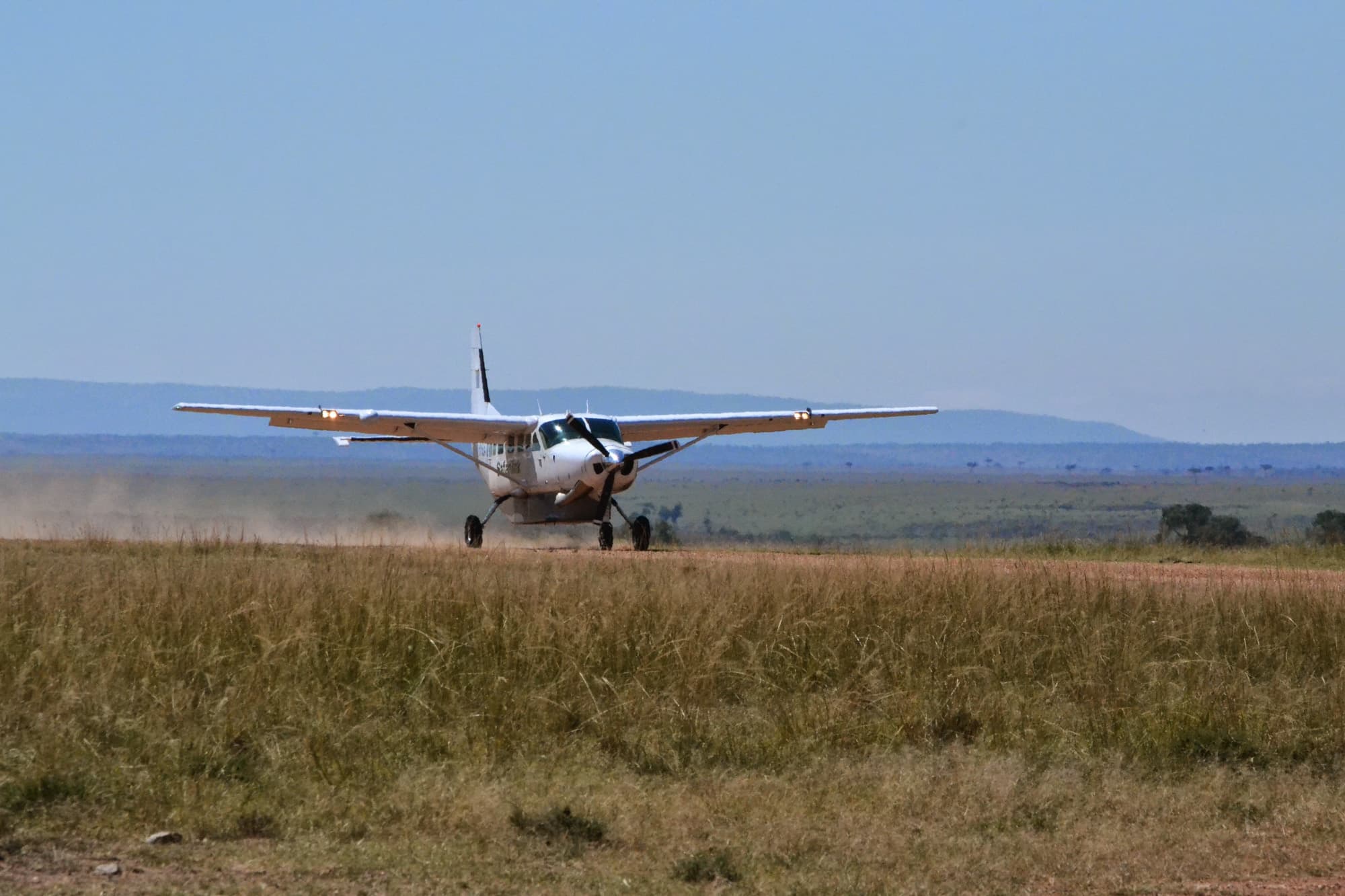 Light aircraft for a fly-in safari in Tanzania